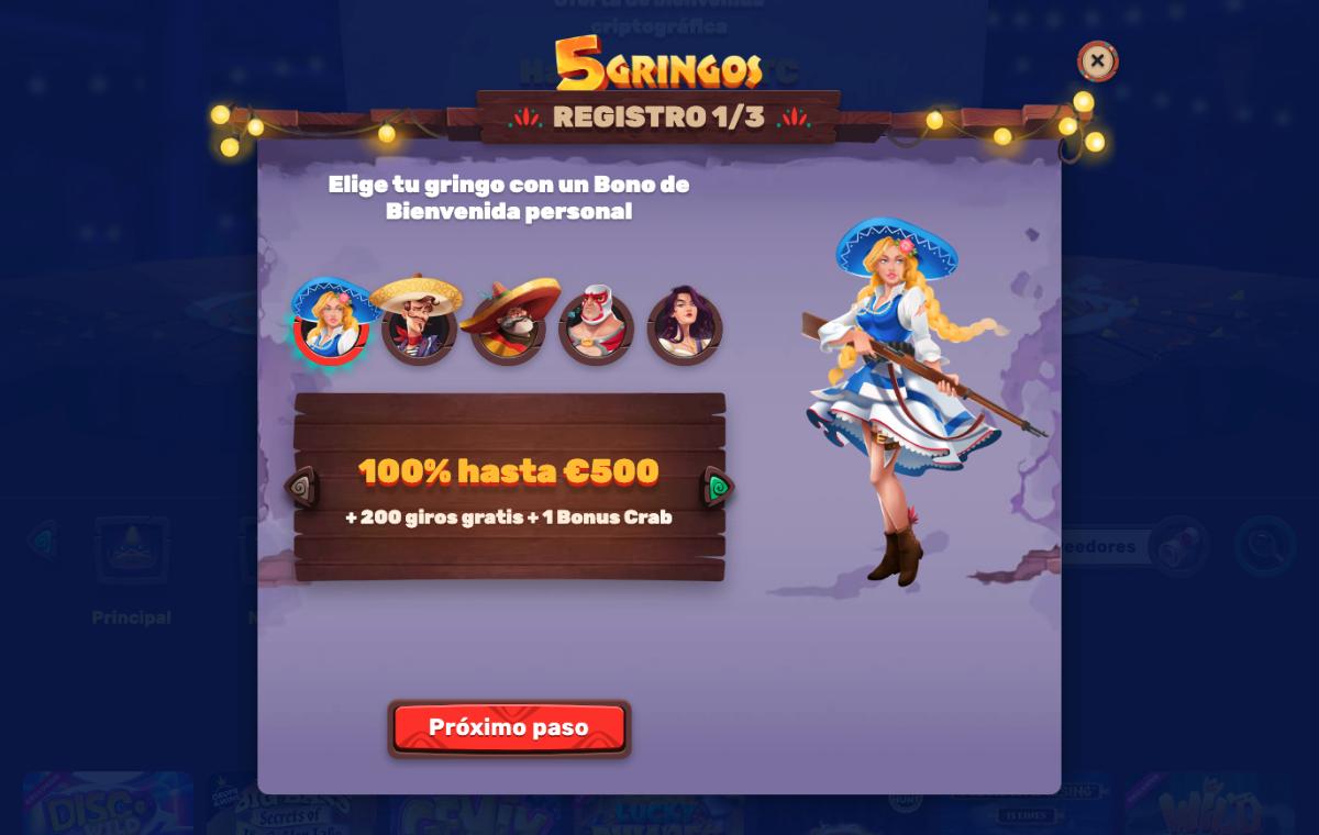 Reseña de 5Gringos Casino