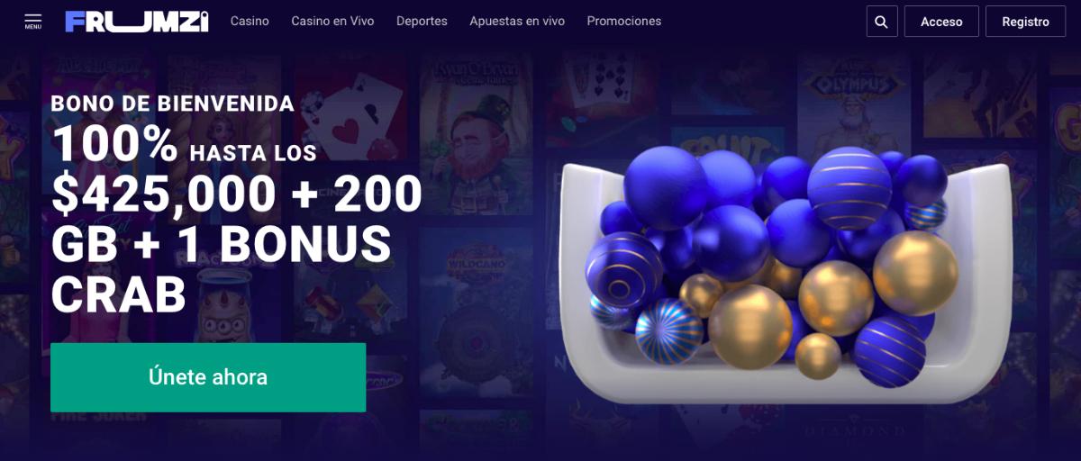 Reseña de Frumzi Casino